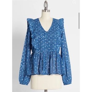 ModCloth Twirl About A Tidal Wave Top